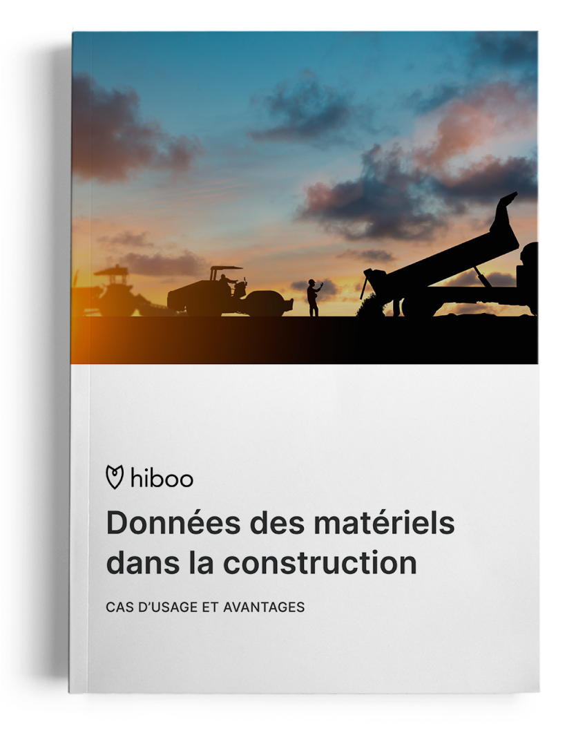 Illustration livre blanc sur les données des matériels dans la construction